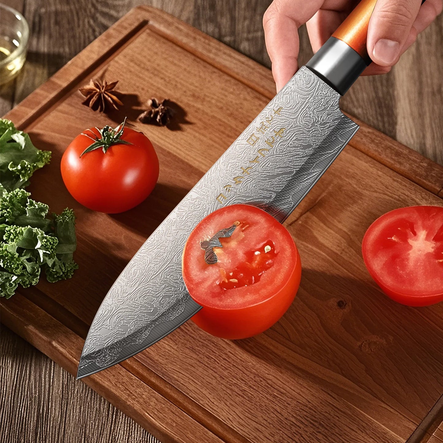 Ultra Sharp 4-Piece Japanese Chef Knife Set For Professional Kitchens