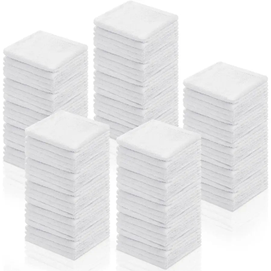 100 Pack Cleaning Cloths Bulk Nonwoven Rags Absorbent Dishcloths