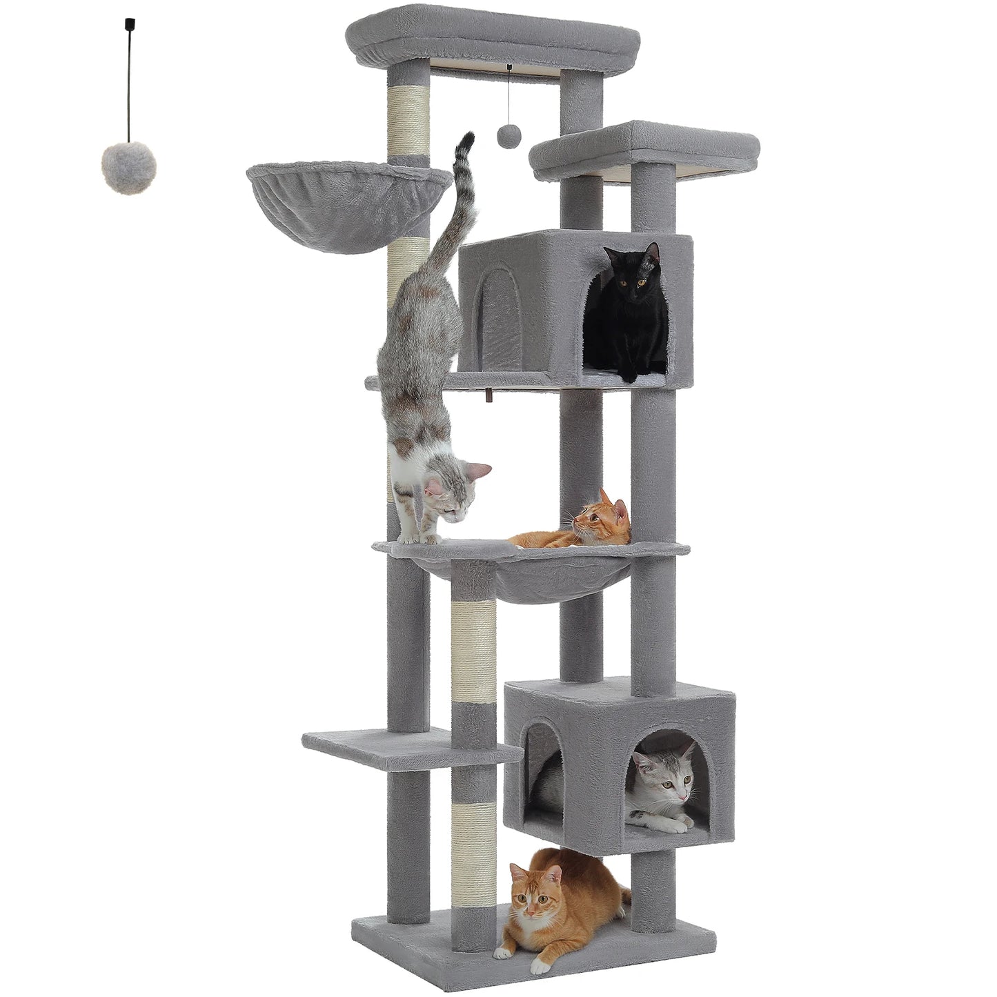 PAWZ Road Tall Cat Tree Large Multi Level Cat Condo