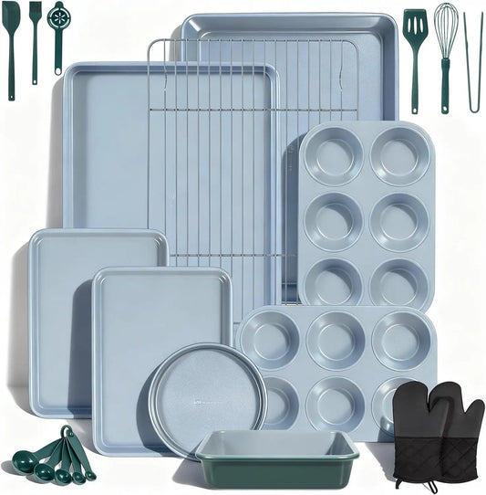 XMSJ Nonstick Baking Set With Oven Pans And Roasting Pan