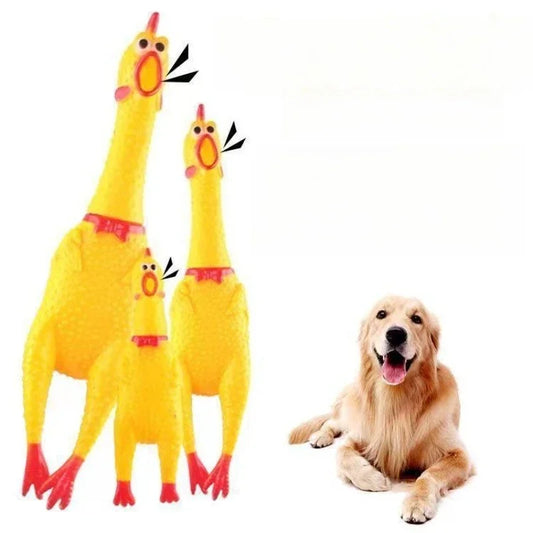 DKSTINYE Squeaky Chicken Pet Toy For Dogs Durable Chew Toy