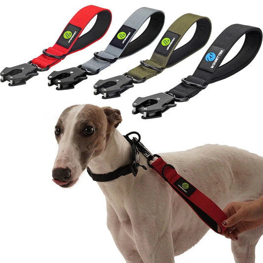 Short Dog Leash With Padded Handle Heavy Duty Nylon Traffic