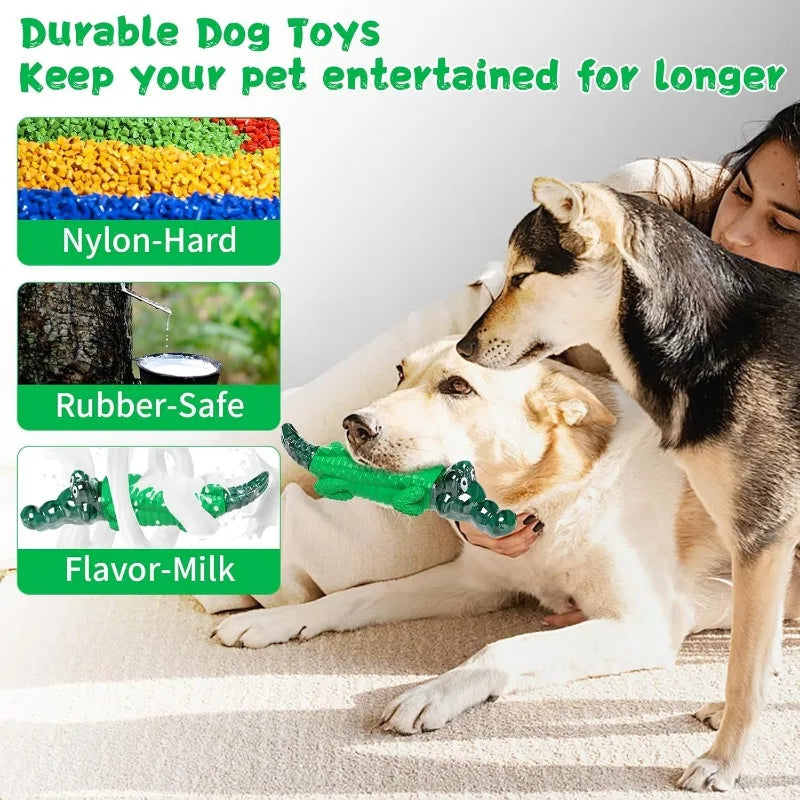 Indestructible Dog Chew Toys For Aggressive Chewers Durable Rubber