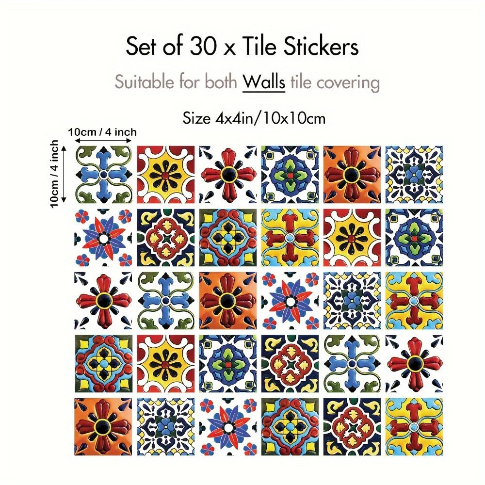 Tile Peel And Stick Vinyl Wall Decals For Home Decor