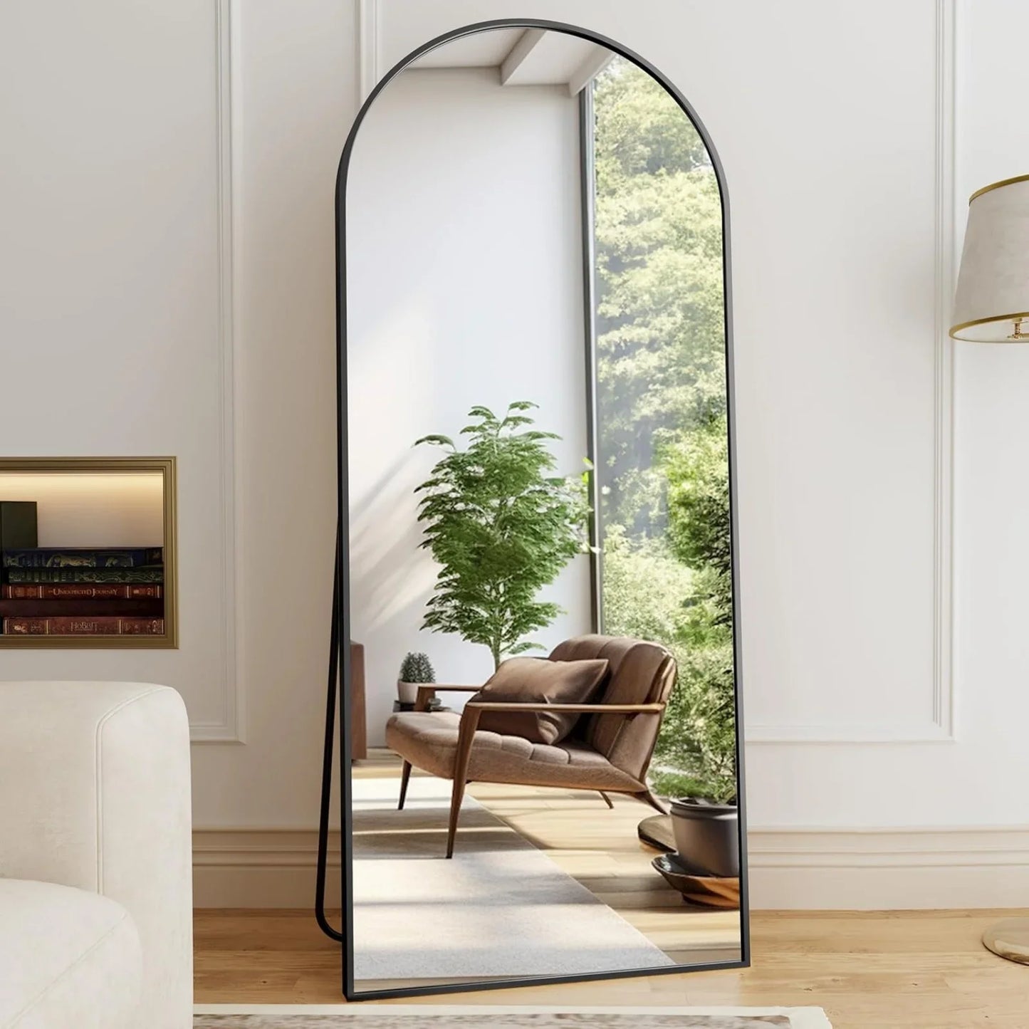 Elegant Arched Floor Mirror For Home Decor And Styling