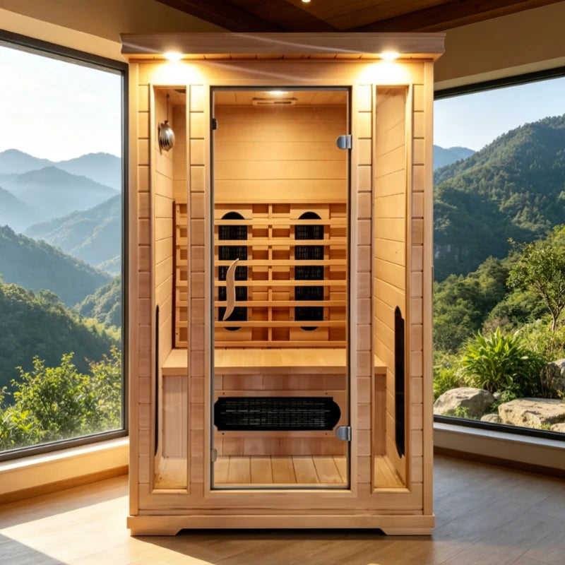 Portable Wooden Far Infrared Sauna House For Home Wellness