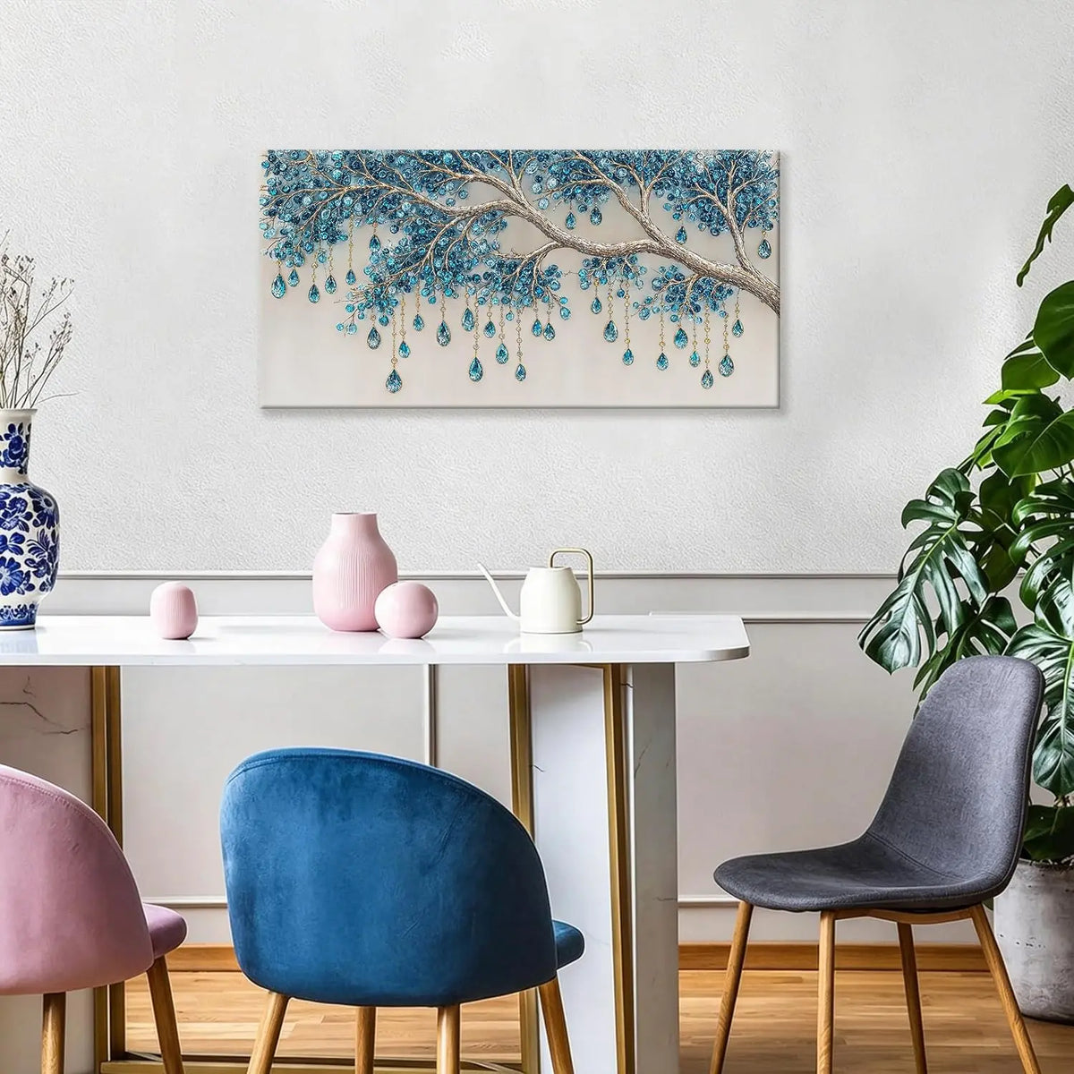 Premium Botanical Canvas Wall Art For Living Room Decor