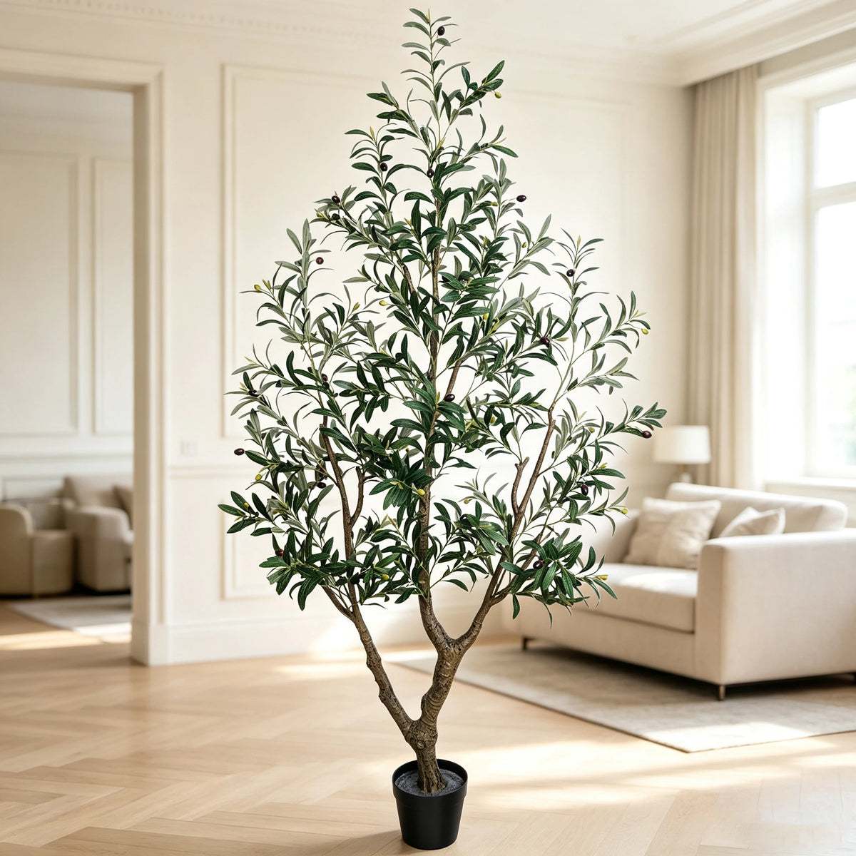 Olitree Artificial Olive Tree With Natural Trunk For Home Decor