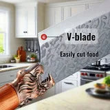 7-Piece Stainless Steel Kitchen Knife Set With Ergonomic Handles