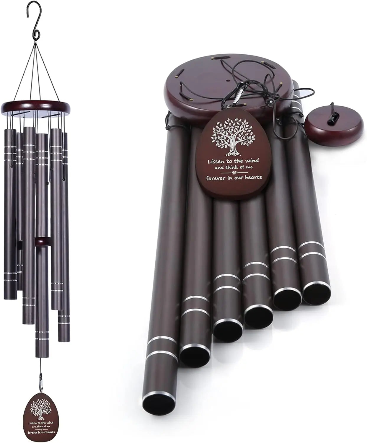Deep Tone Memorial Wind Chime For Loved Ones Outdoors