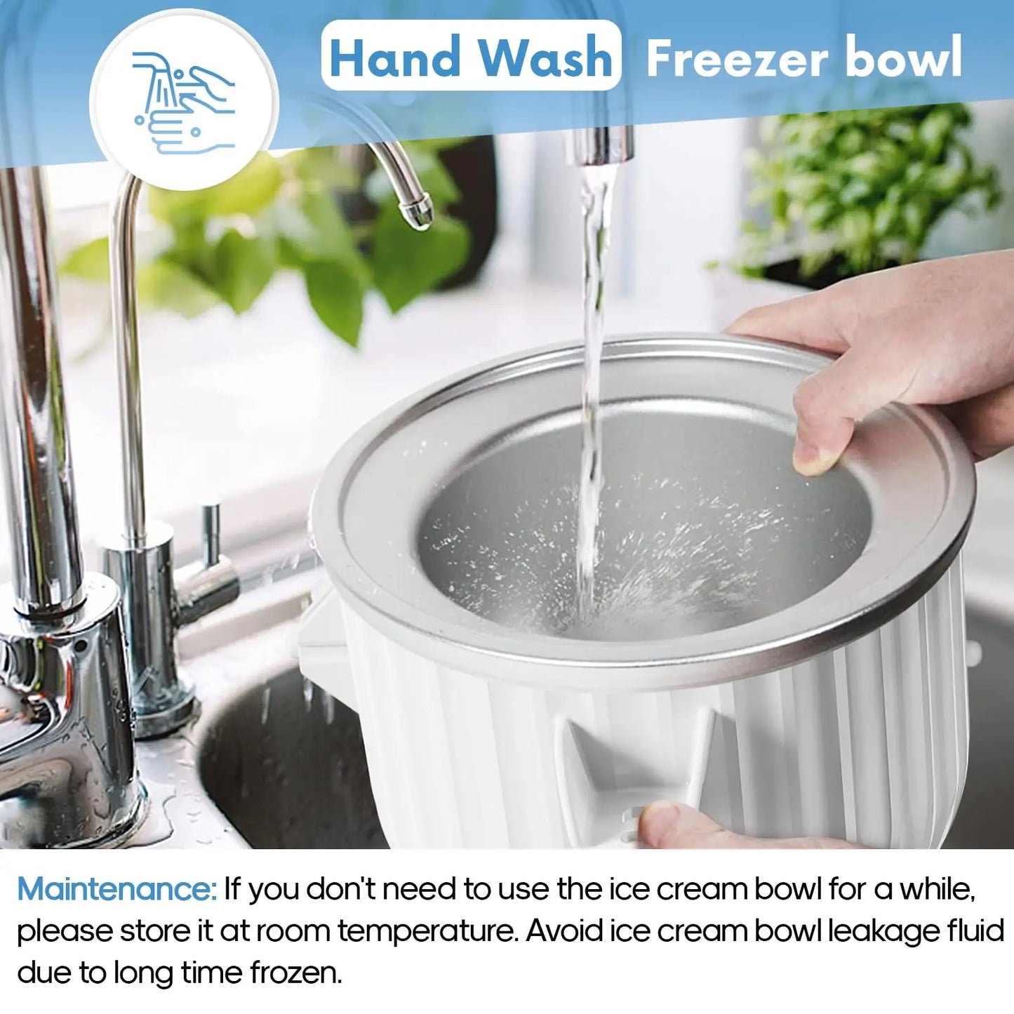 Ice Cream Maker Attachment for KitchenAid Stand Mixer