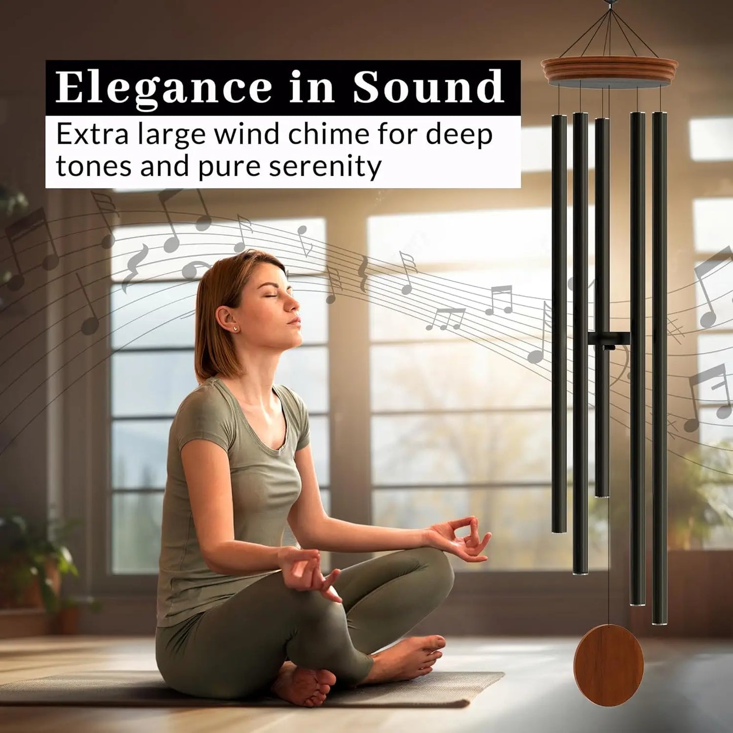 Deep-Tone Wind Chimes for Outdoor Garden and Patio Decor