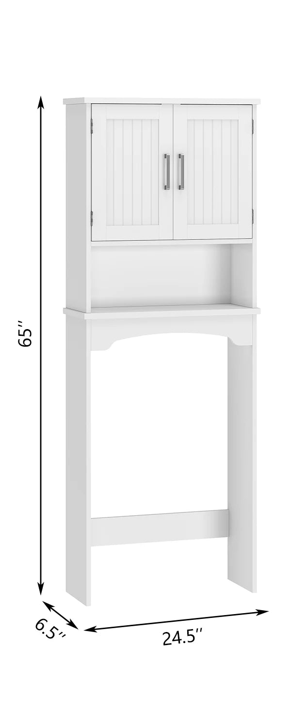 HiMISS Over The Toilet Storage Cabinet With Anti Tip Device