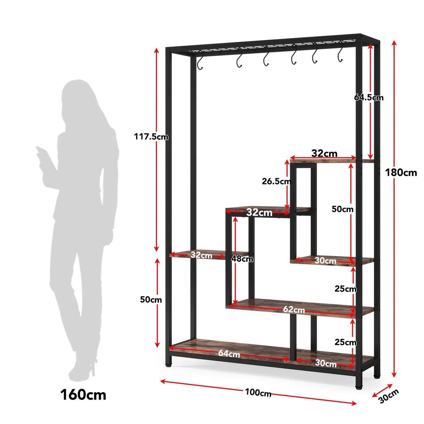 Tribesigns Five Tier Indoor Outdoor Garden Plant Stand