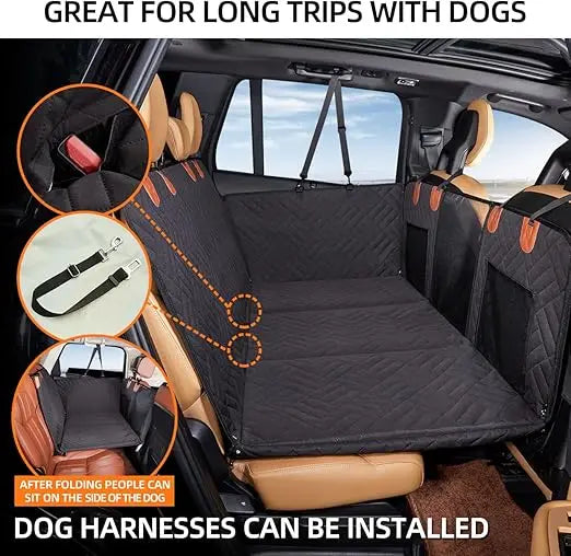 Back Seat Extender Dog Hammock And Durable Car Seat Cover