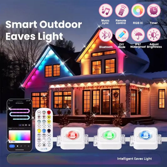 MIMIRGB Smart RGBIC Permanent Outdoor Lights With 75 Scene Modes