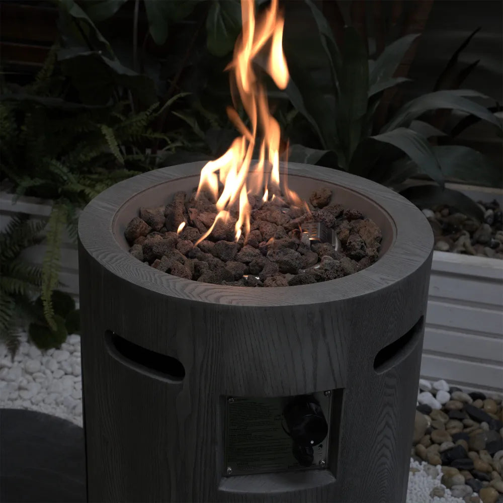 32,000 BTU CSA Certified Gas Fire Pit With Lava Stone