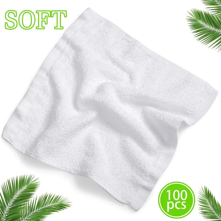 100 Pack Cleaning Cloths Bulk Nonwoven Rags Absorbent Dishcloths