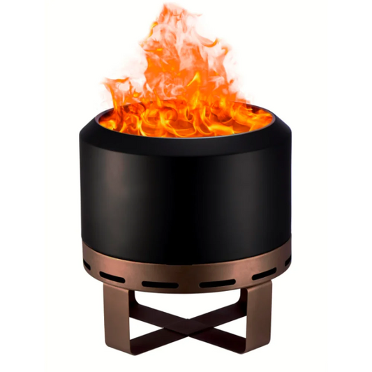 Smokeless Outdoor Fire Pit With Stand For Patio And Backyard