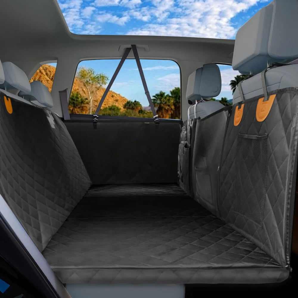 Borwart Waterproof Dog Car Seat Cover With Mesh Window
