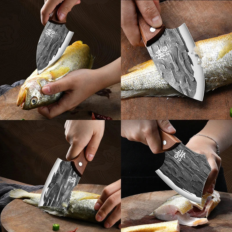 Feature 3 Piece Kitchen Knife Set Serrated Utility Knives Stainless Steel