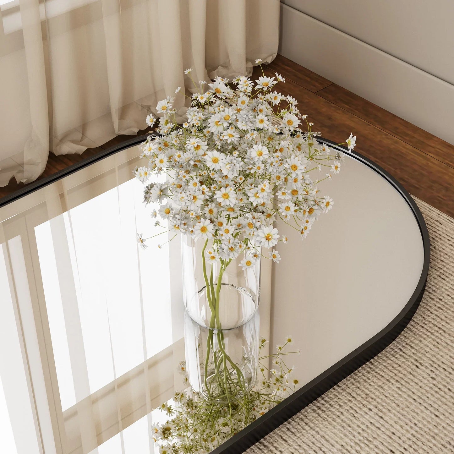 Elegant Arched Floor Mirror For Home Decor And Styling