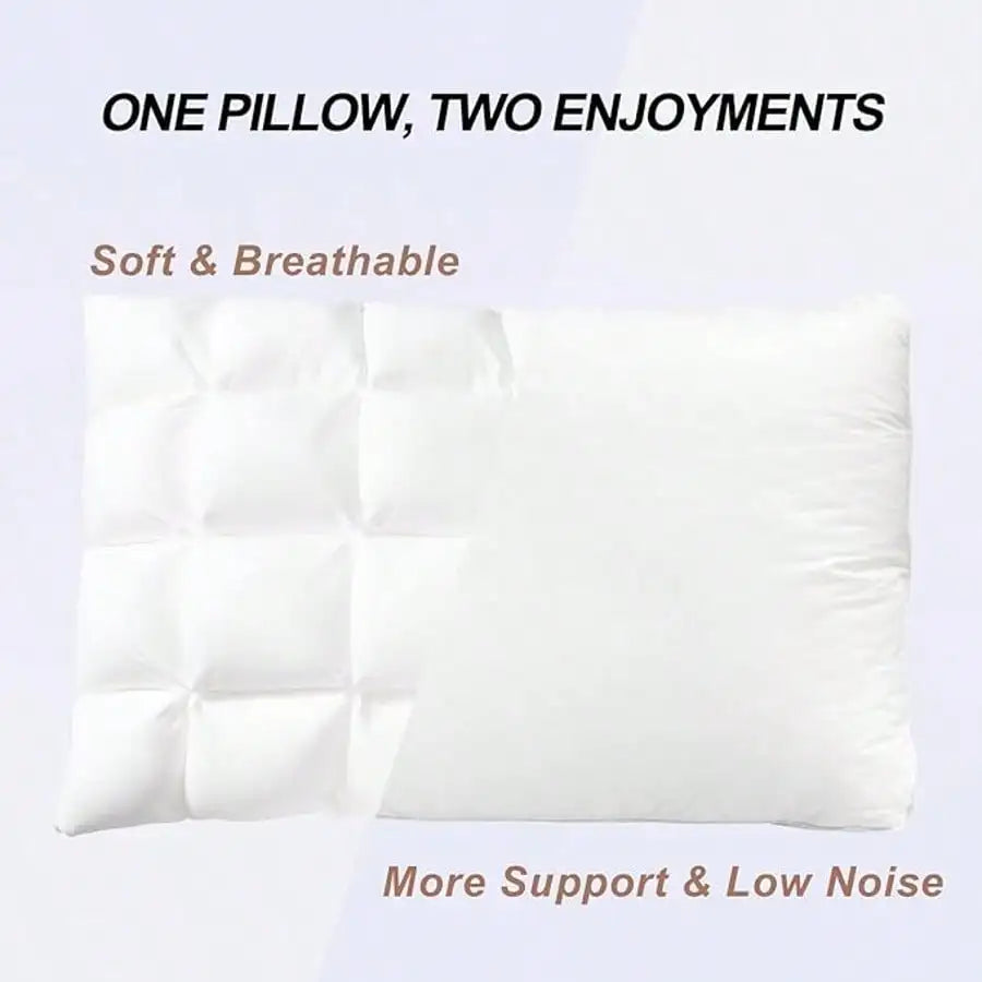 Deluxe Pillow Set Soft Support Large Fluffy Down Alternative For Side Sleepers