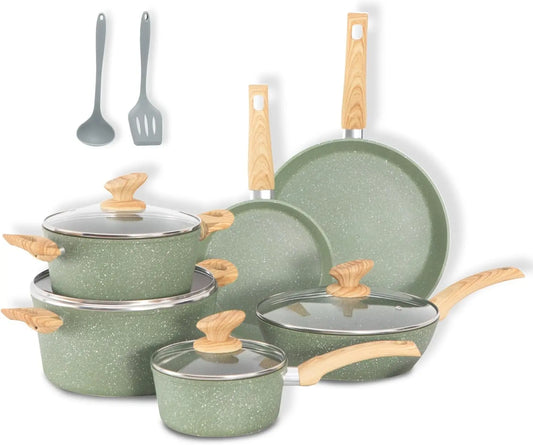 Nonstick Granite Induction Cookware Set PFOA PFOS Free