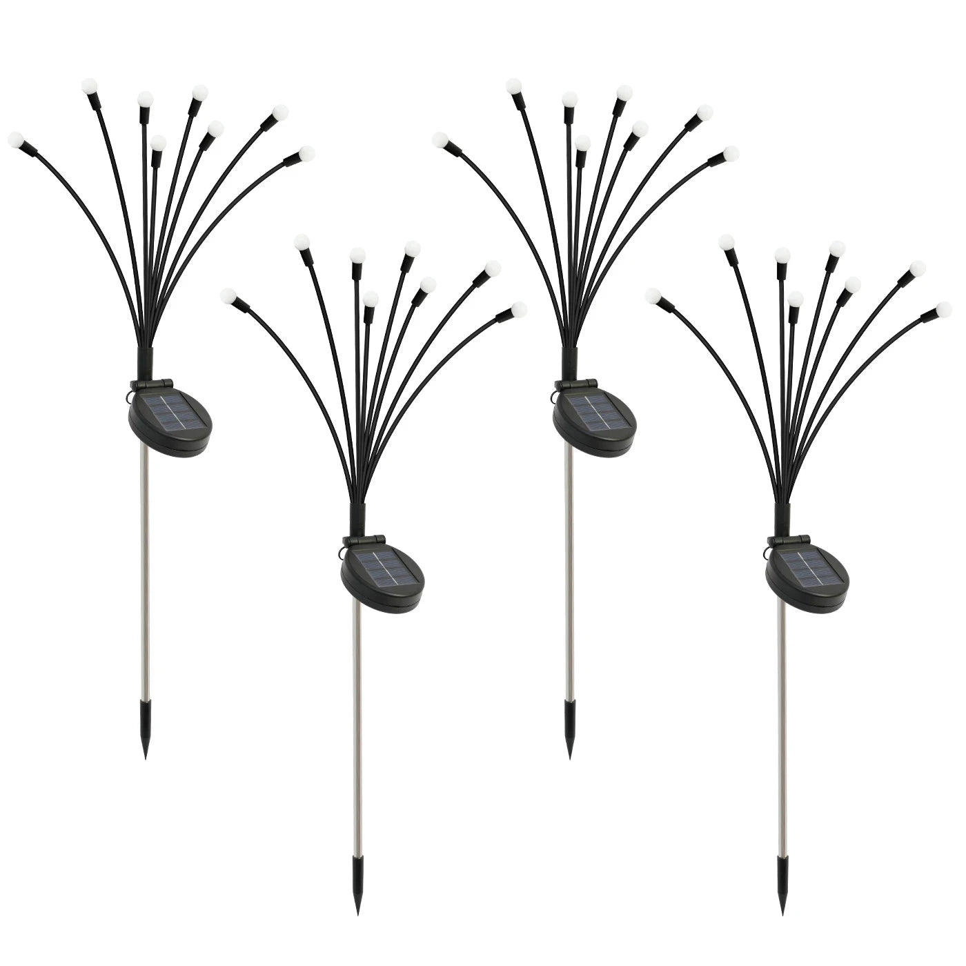 Solar Firefly Lights 8 Head LED Outdoor Garden Pathway Decor