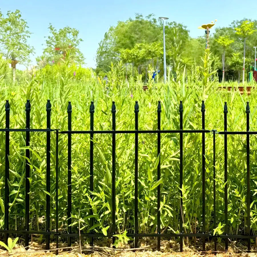 Decorative Wrought Iron Garden Fence Panels For Outdoor Border