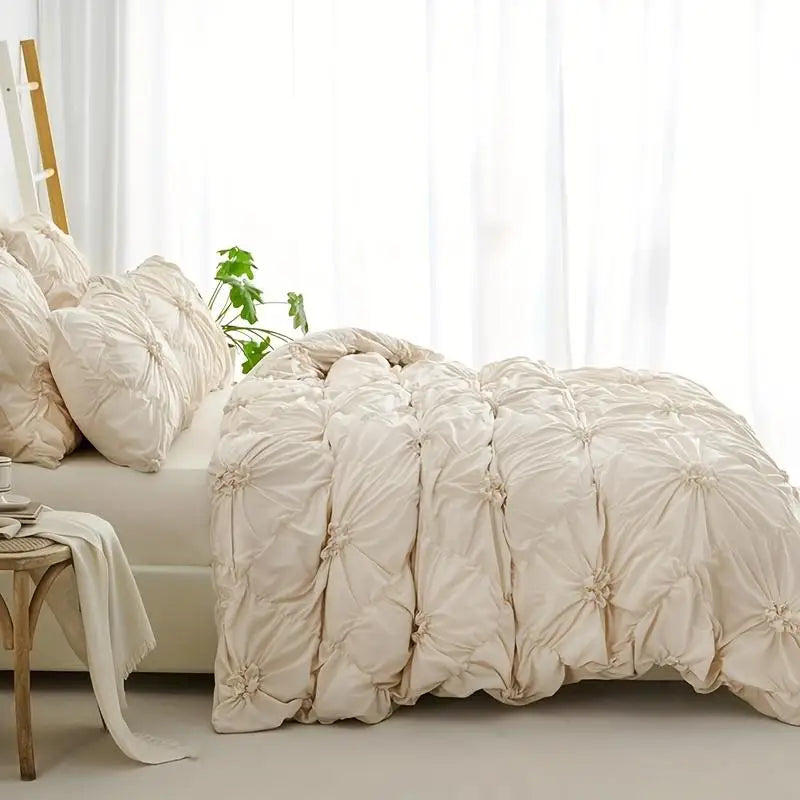 NONECN Bohemian Quilt Cover Set With Duvet And 2 Pillowcases