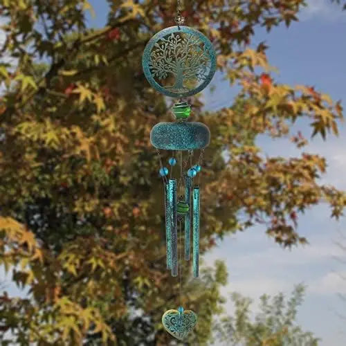 Deep Tone Metal Tree Of Life Outdoor Memorial Wind Chimes