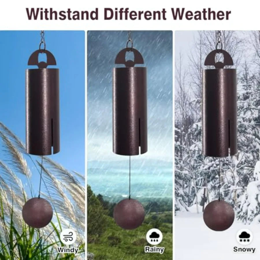 Outdoor Wind Chimes Deep Tone Windbell Patio Garden Serenity Bell