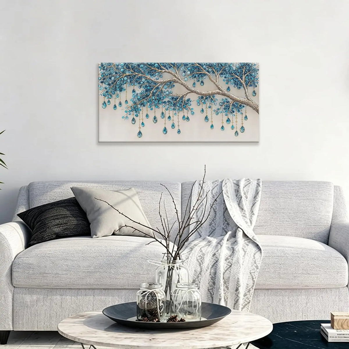 Premium Botanical Canvas Wall Art For Living Room Decor