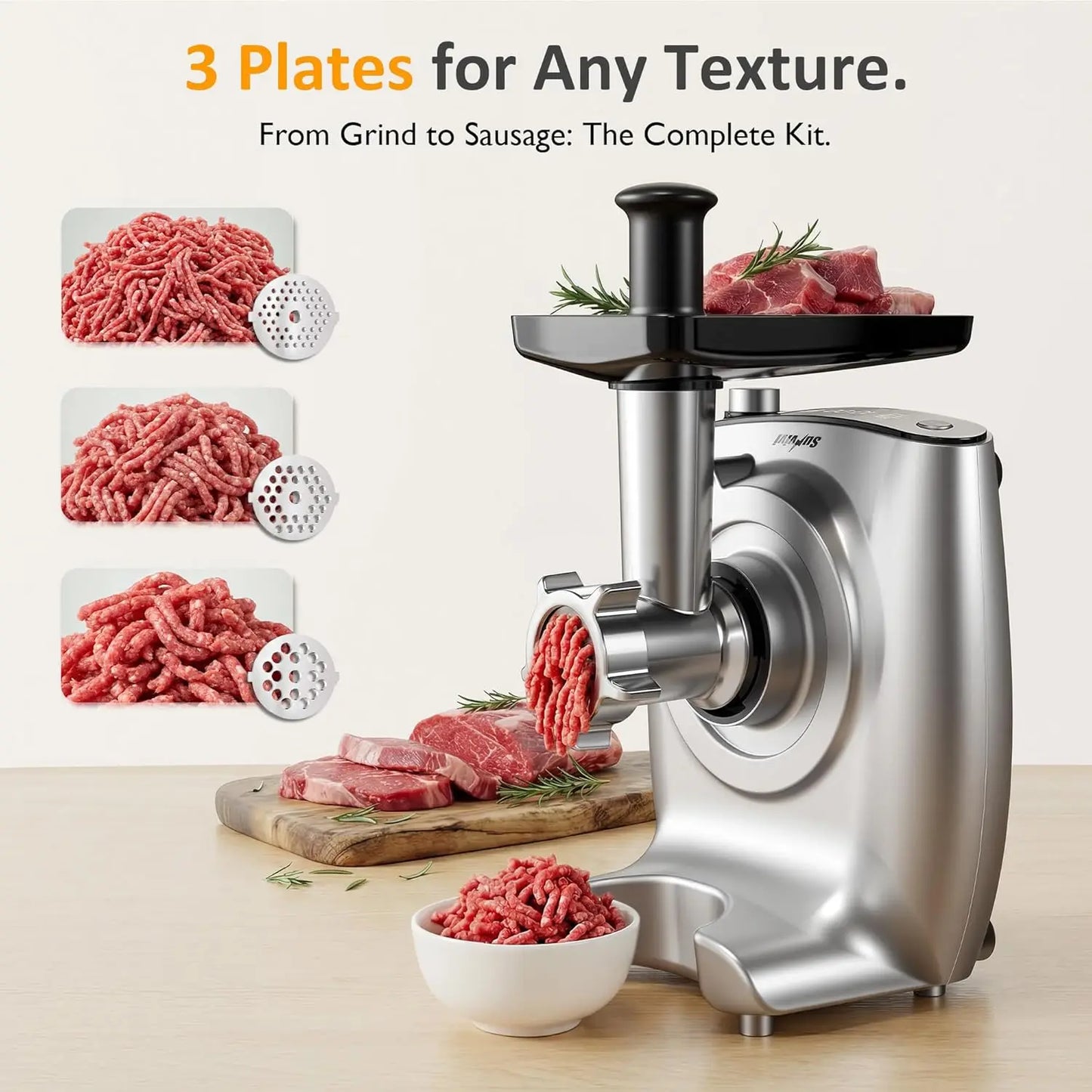 4-In-1 Multifunction Stand Mixer For Dough Juicing And Meat Grinding