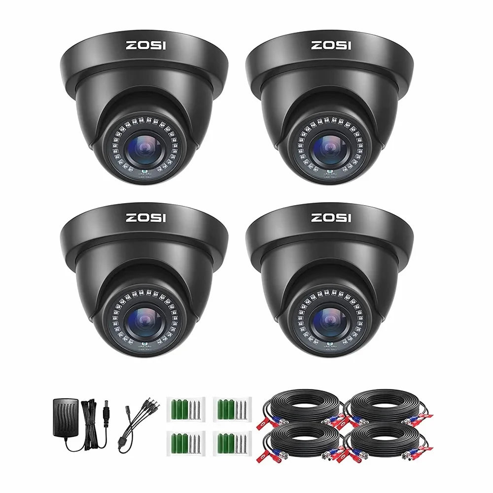 ZOSI 4Pack 2.0MP HD 1080P Security Cameras Kit Indoor Outdoor