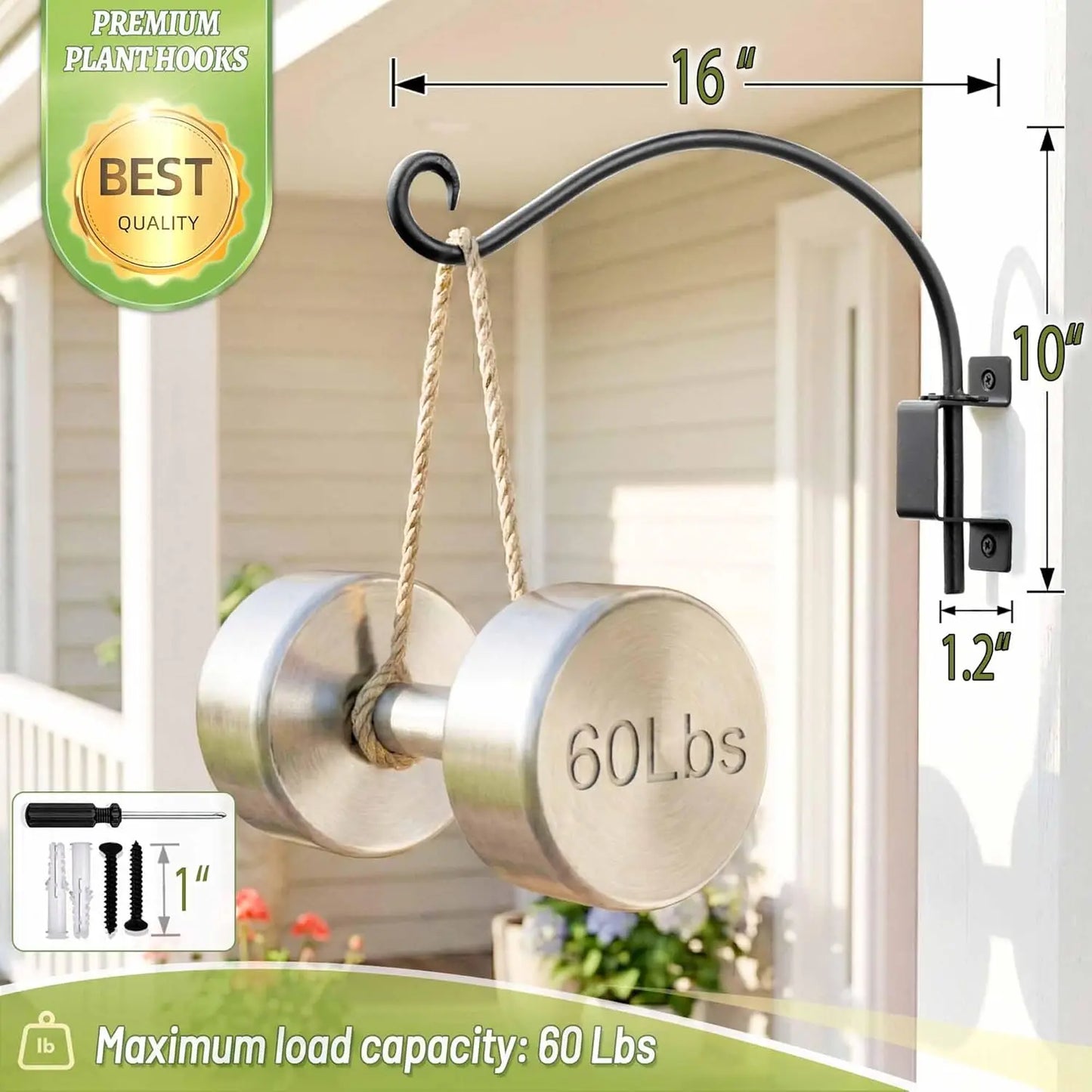 XMSJ Bird Feeder Hangers Outdoor Swivel Plant Bracket Wall Mount