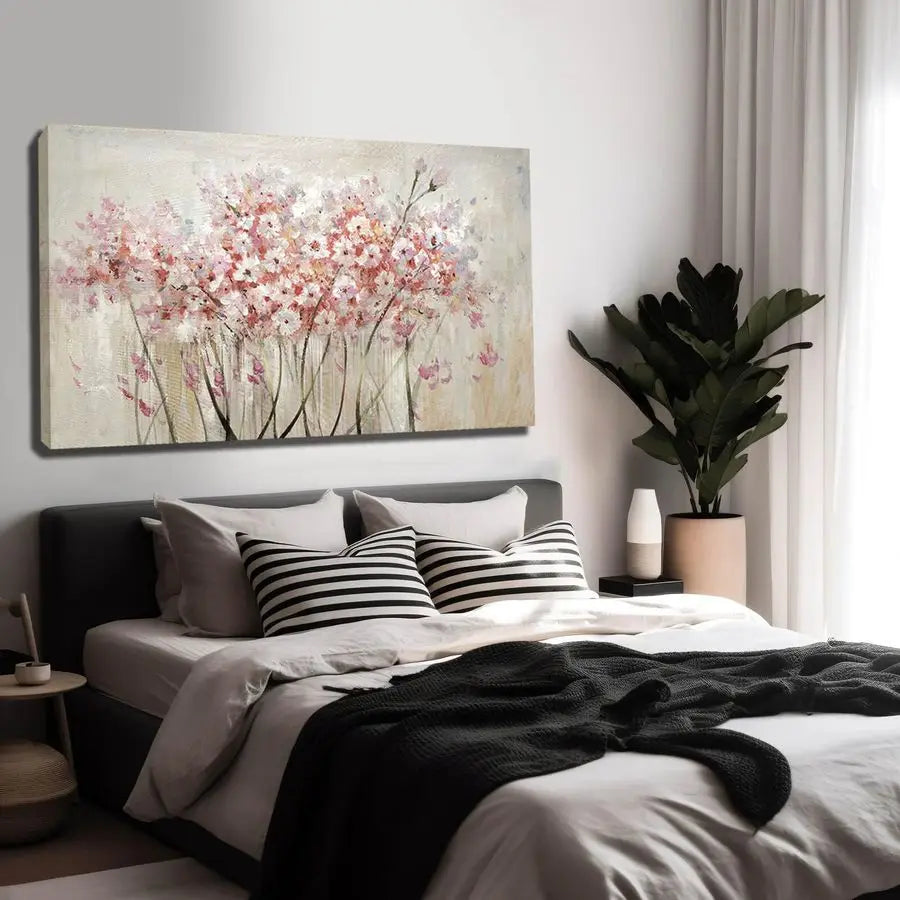 Floral Oil Painting Canvas Art Wall Decor Modern Botanical