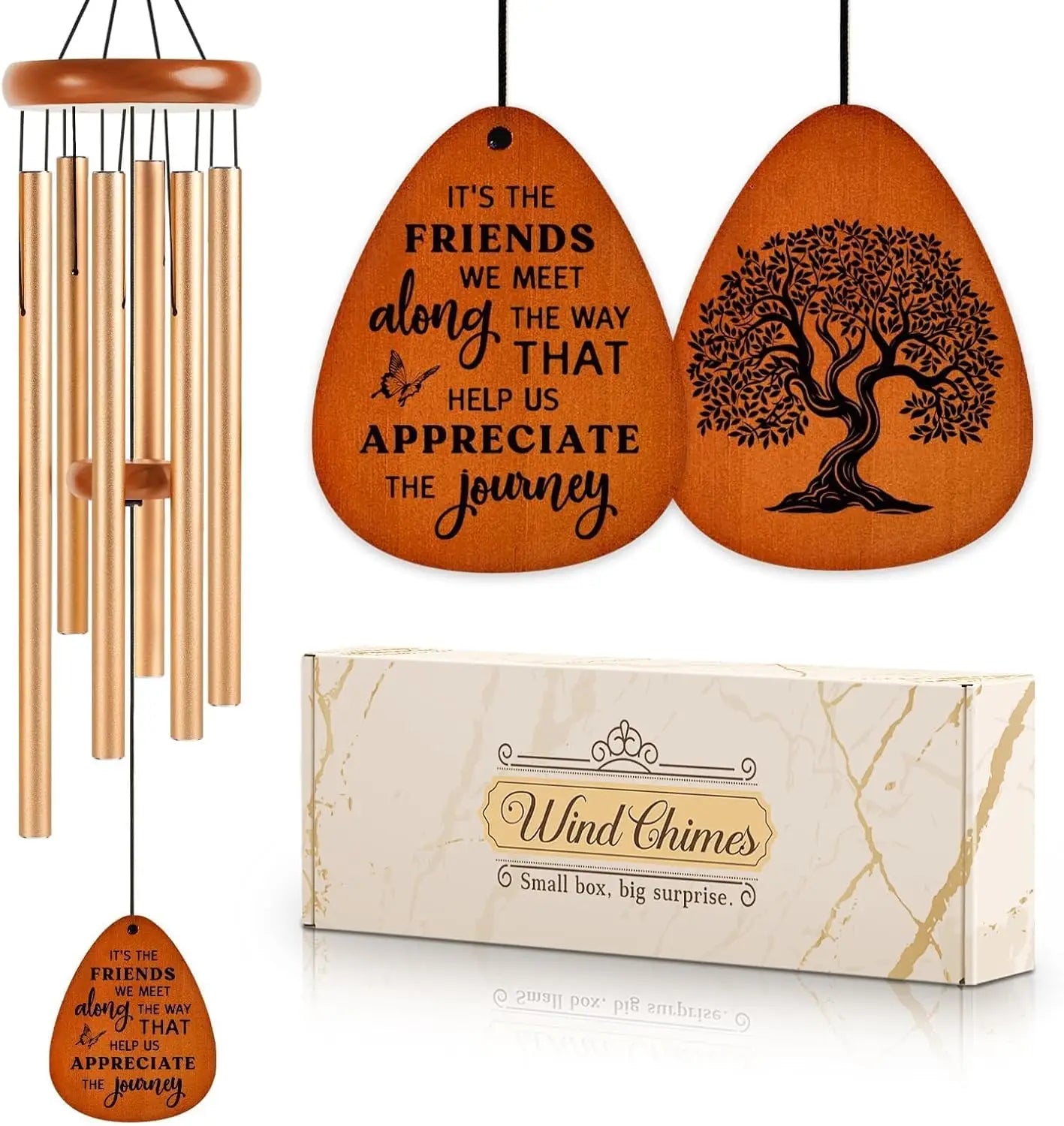 Friendship Wind Chime Outdoor Garden Decor For Best Friends