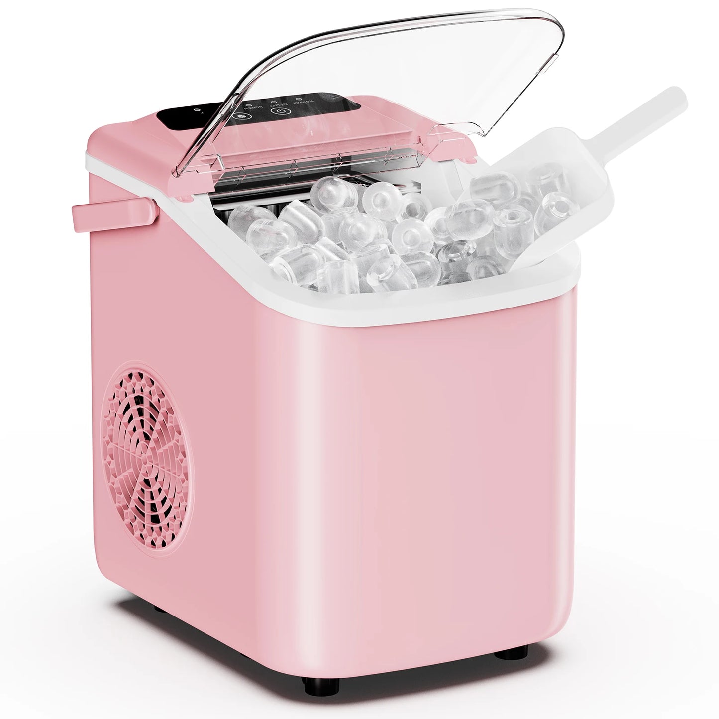 JHK Portable Countertop Ice Maker With Scoop Basket