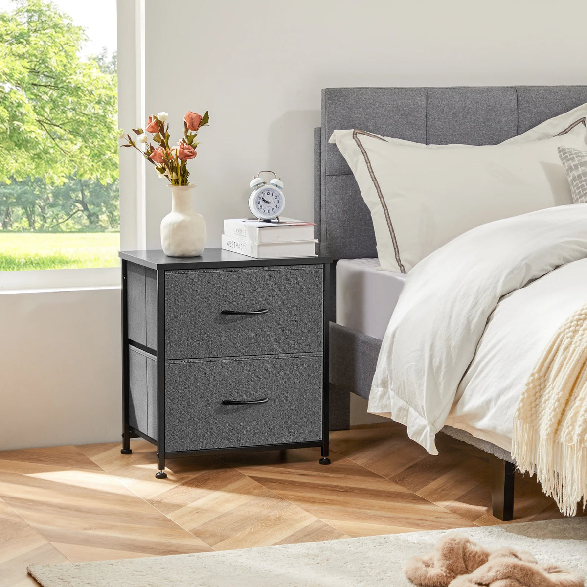 MCQ Modern Fabric Drawer Cabinet for Living Room Storage