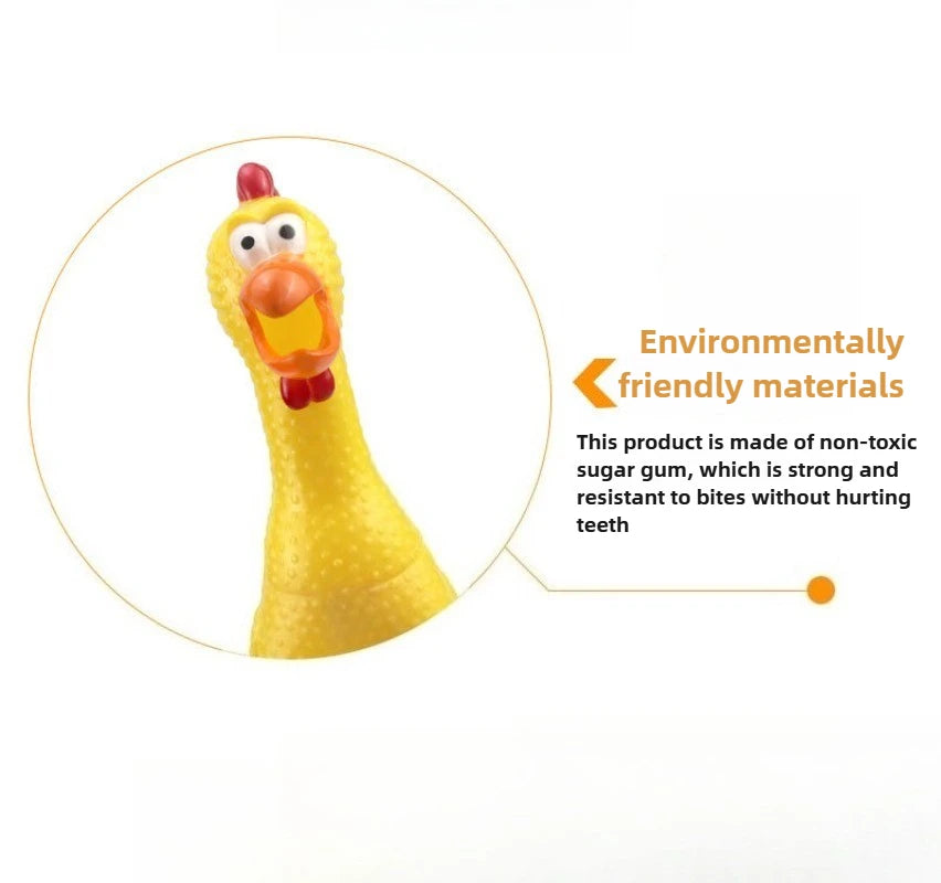 DKSTINYE Squeaky Chicken Pet Toy For Dogs Durable Chew Toy