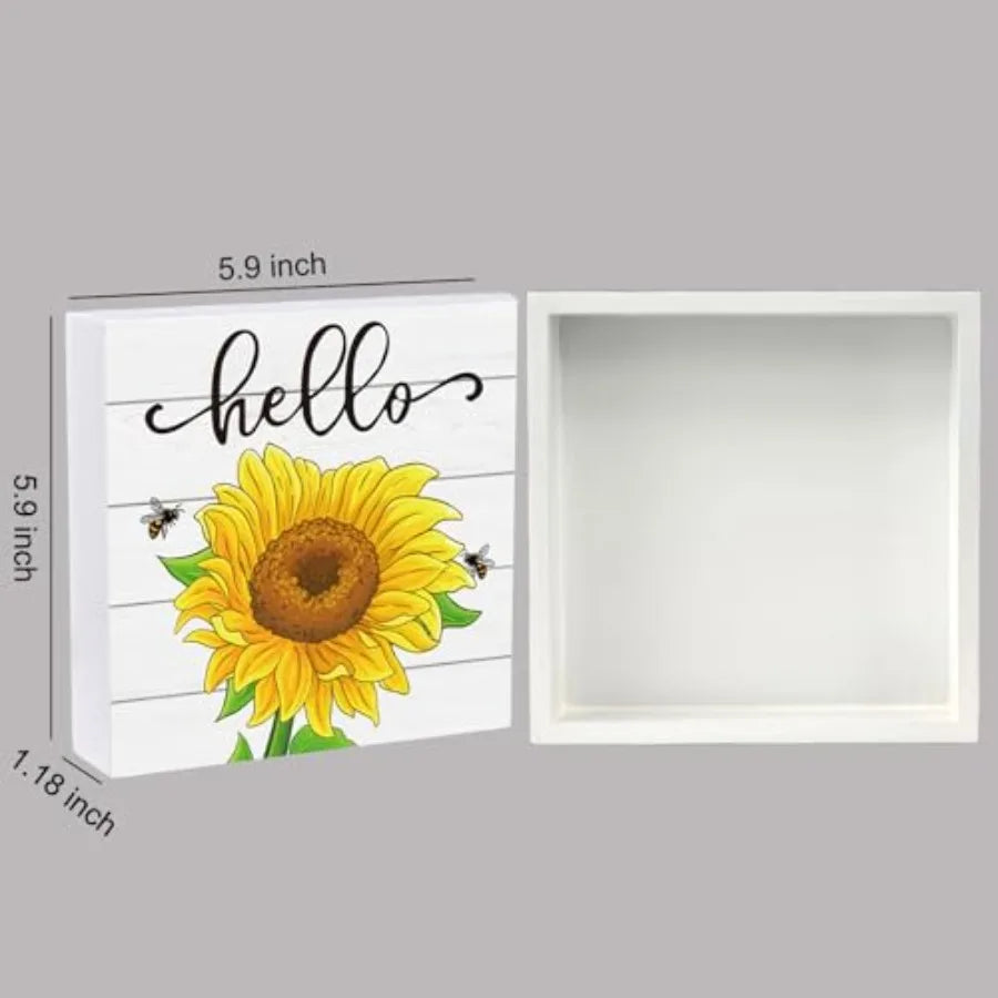 Sunflower Table Decor For Home And Office Rustic Indoor Accent