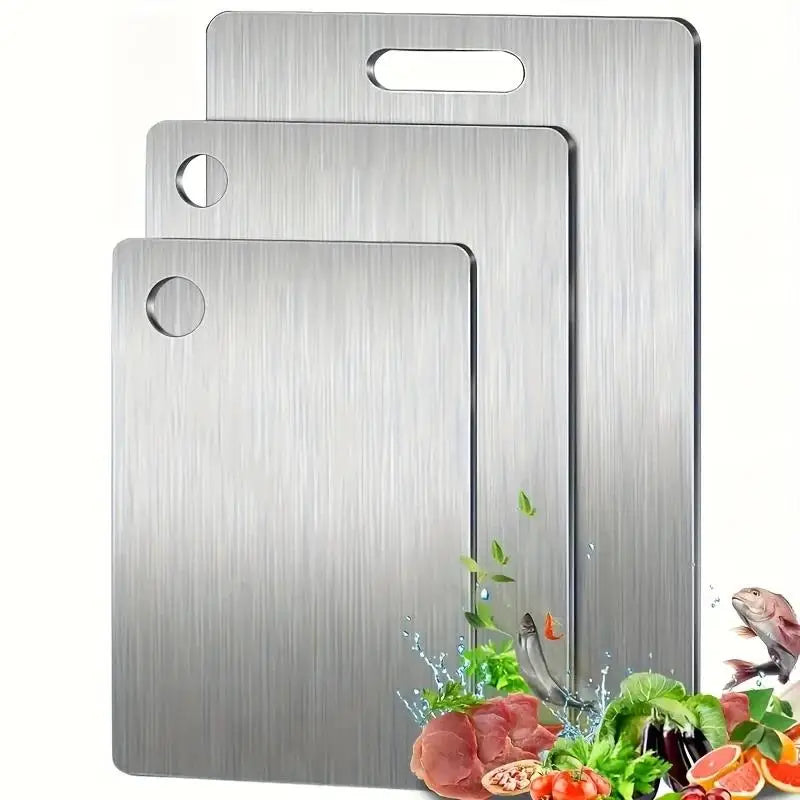 Stainless Steel Cutting Boards Set 3 BPA Free Dishwasher Safe