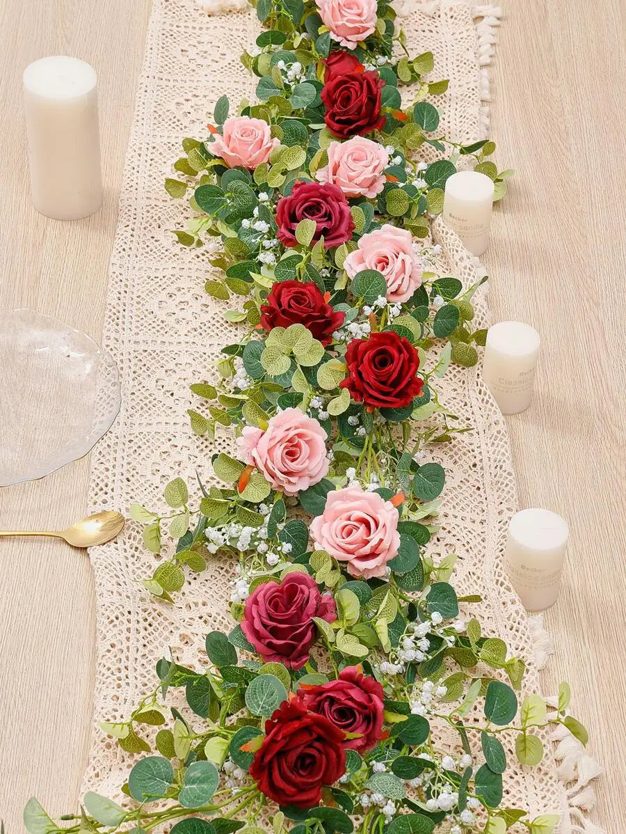 Artificial Flower Vine Garland for Party Decor Valentine Day
