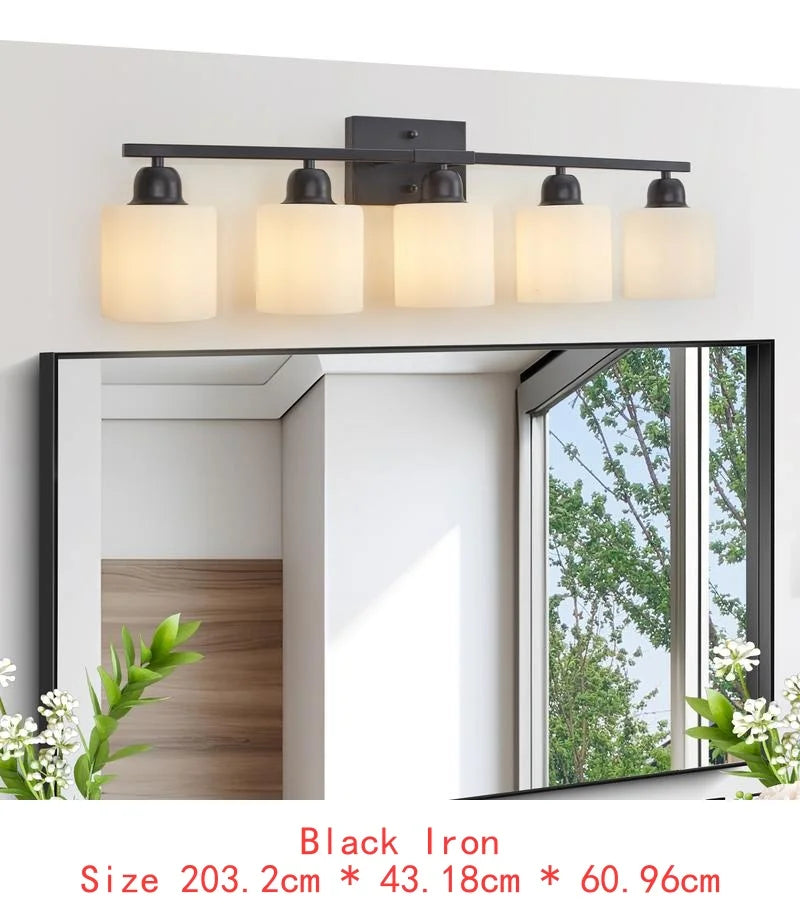 Bathroom Vanity Light 6-Light Nickel Wall Sconce