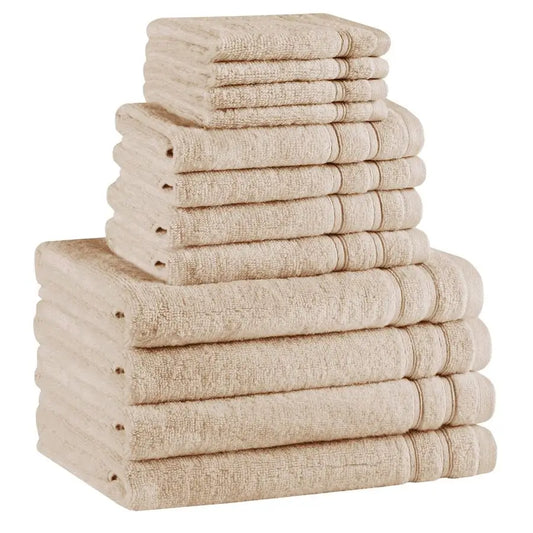 Luxury Cotton Bath Towel And Washcloth Set Premium