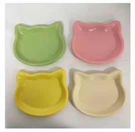Anti Black Nose Cat Bowl Round Plastic Pet Food Dish