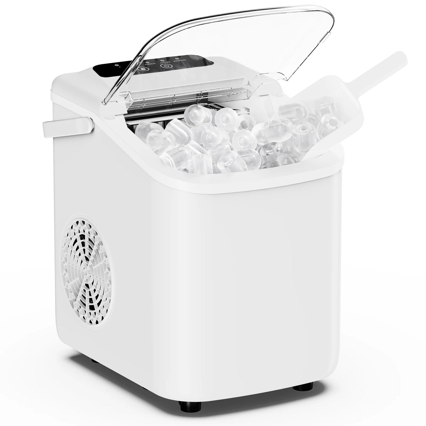 JHK Portable Countertop Ice Maker With Scoop Basket