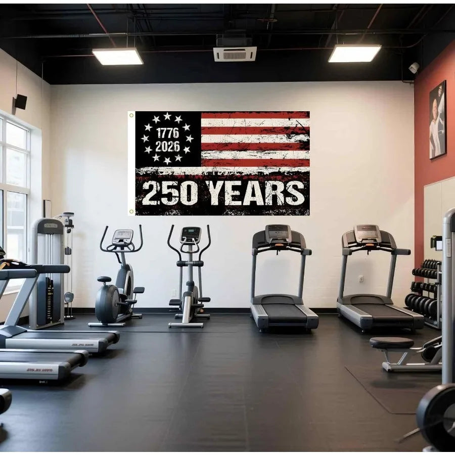 USA 250th Anniversary Flag Banner Tapestry For Patriotic Home Decor